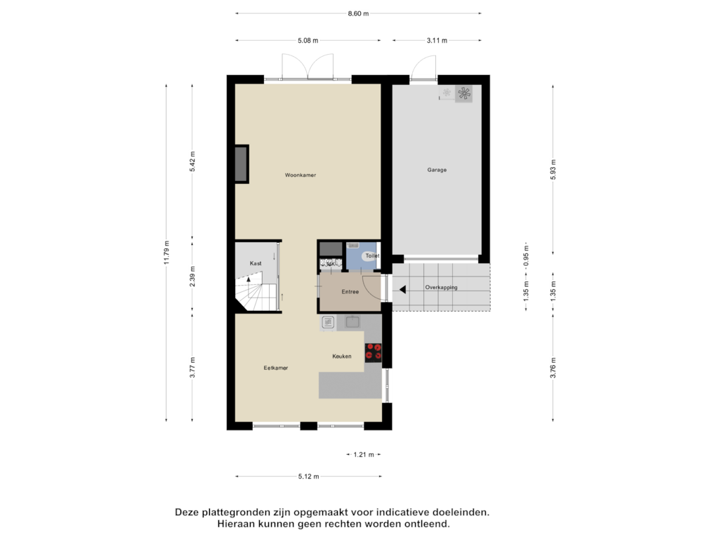 View floorplan of Begane Grond of Smelen 106