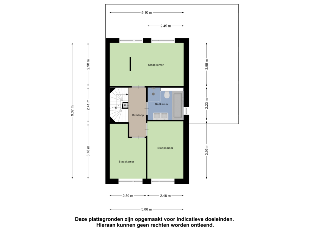 View floorplan of Eerste Verdieping of Smelen 106