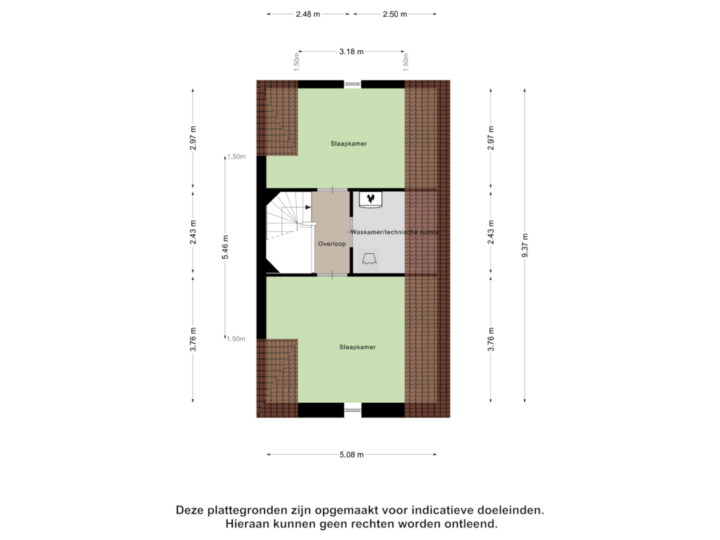 View floorplan of Tweede Verdieping of Smelen 106