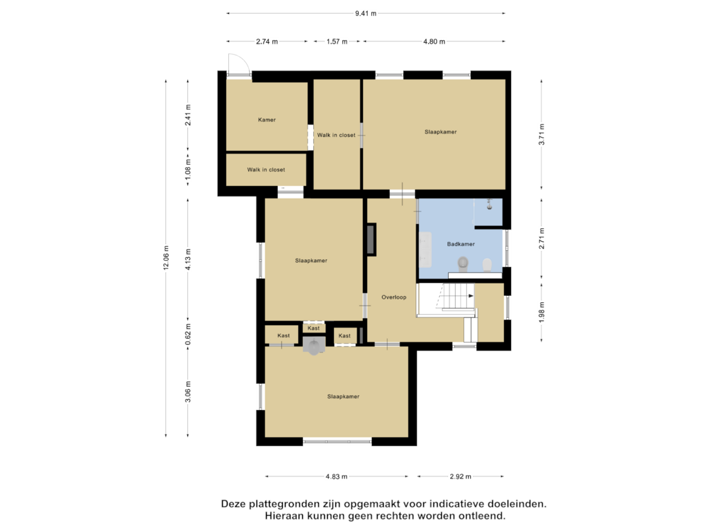 Bekijk plattegrond van Eerste Verdieping van Acacialaan 3