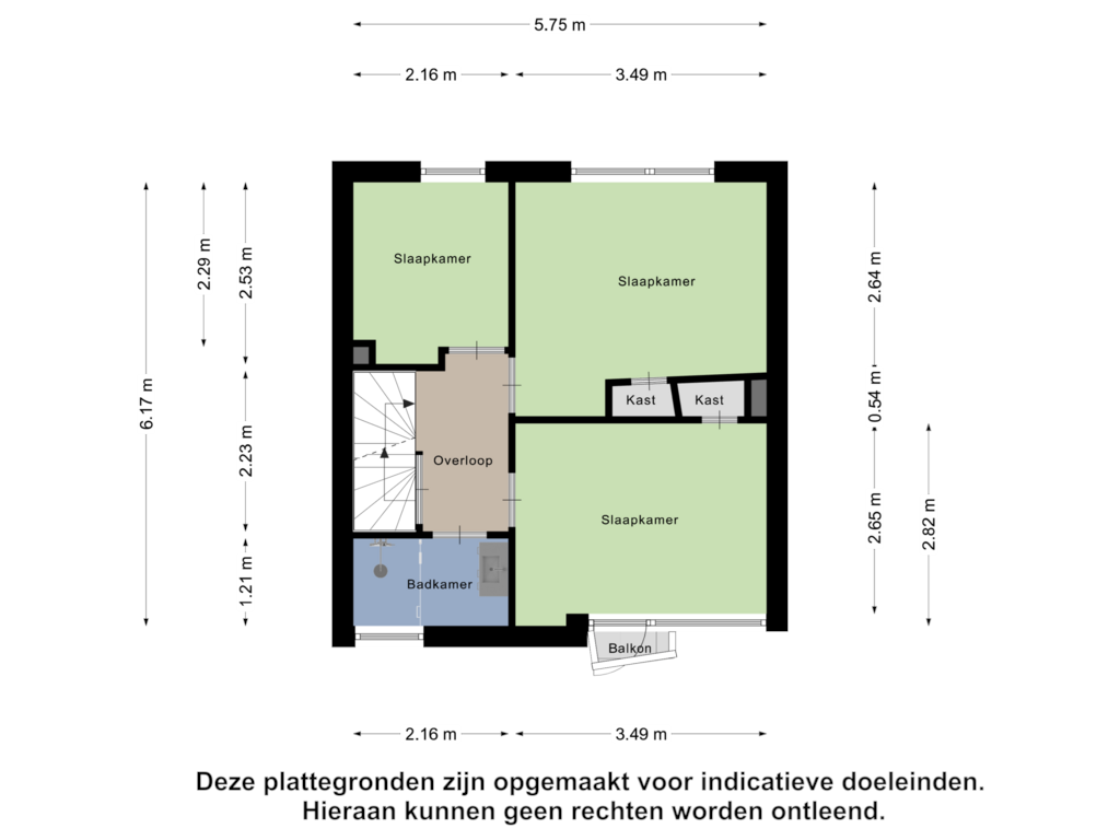 Bekijk plattegrond van Eerste verdieping van Johannes Heerstraat 25