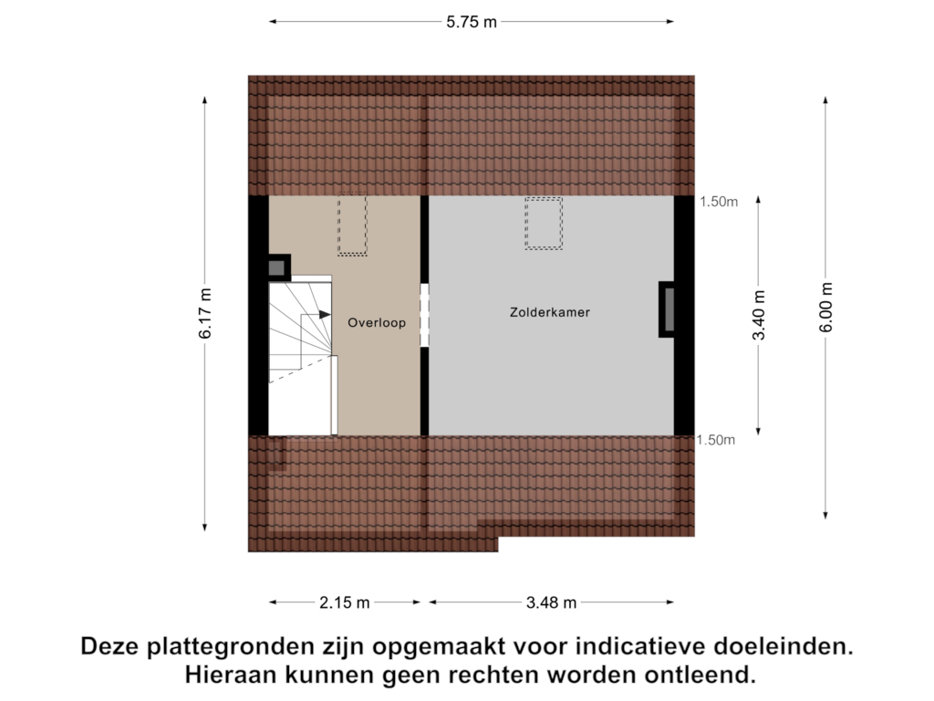 Bekijk plattegrond van Tweede Verdieping van Johannes Heerstraat 25