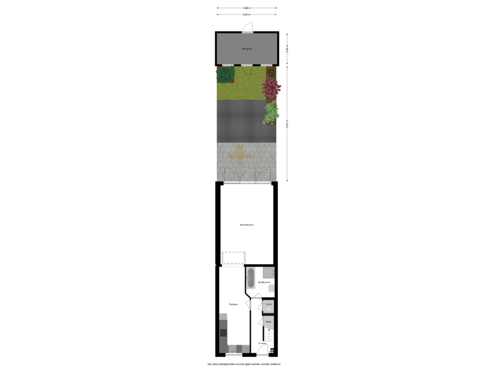 View floorplan of Situatie of President Steijnstraat 96