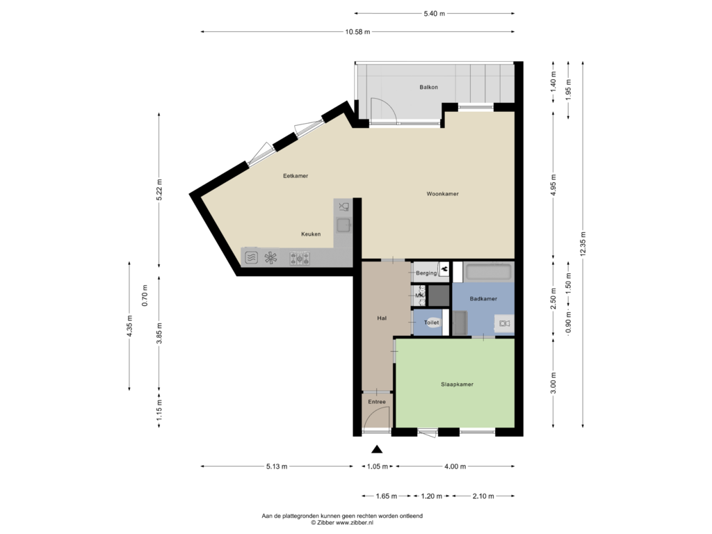 View floorplan of Appartement of Noordse Bosje 10