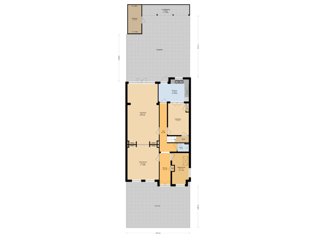 Bekijk plattegrond van Situatie van Noordersingel 76