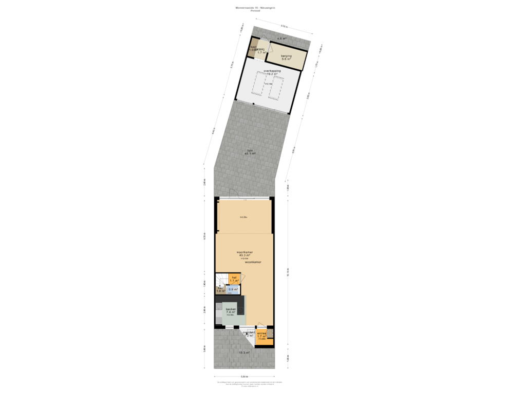 View floorplan of PERCEEL of Mennersweide 16