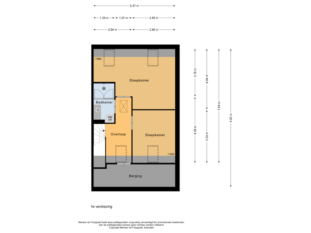 Bekijk plattegrond van 2e verdieping van Benedenland 6