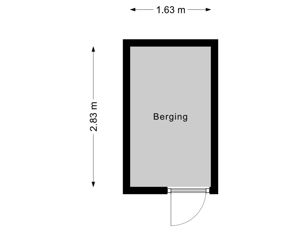 Bekijk plattegrond van Berging van Bomschuitstraat 5