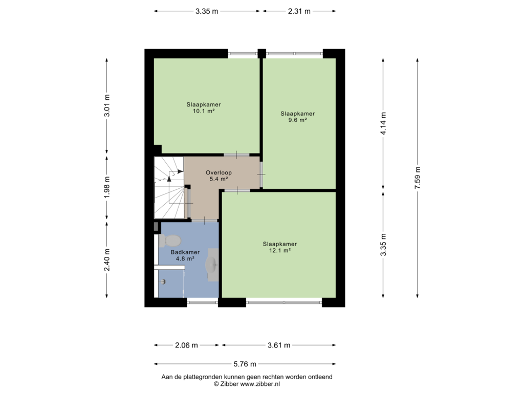 Bekijk plattegrond van Eerste Verdieping van Elektron 28