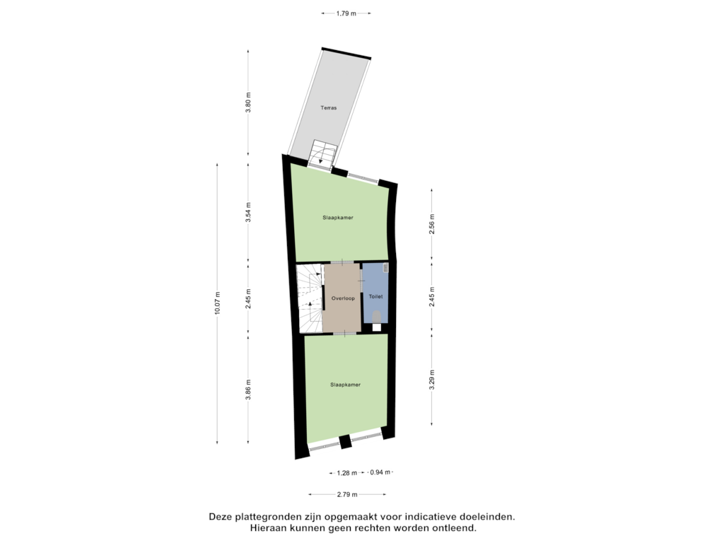 Bekijk plattegrond van Eerste verdieping van Catharinastraat 38