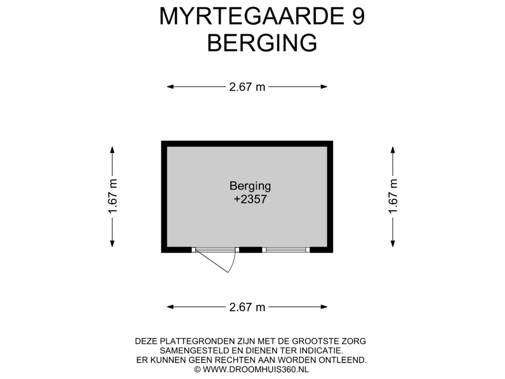 Bekijk plattegrond van Berging van Myrtegaarde 9