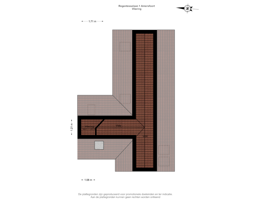 View floorplan of Vliering of Regentesselaan 1