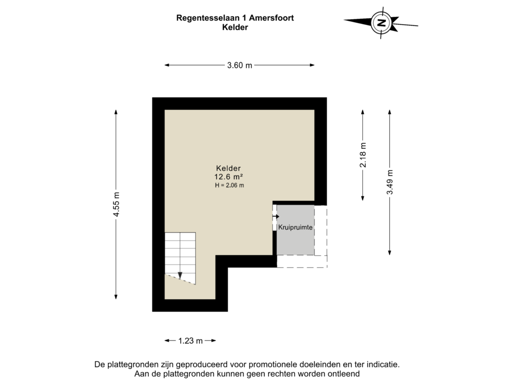 View floorplan of Kelder of Regentesselaan 1