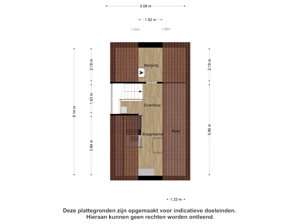 Bekijk plattegrond van Tweede Verdieping van Cobbingstraat 45