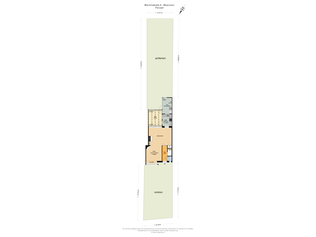 Bekijk plattegrond van PERCEEL van Machinekade 8