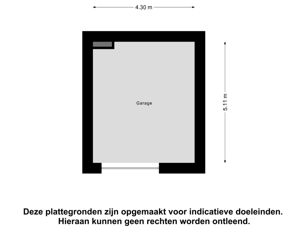 View floorplan of Garage of Wijnbrugstraat 367