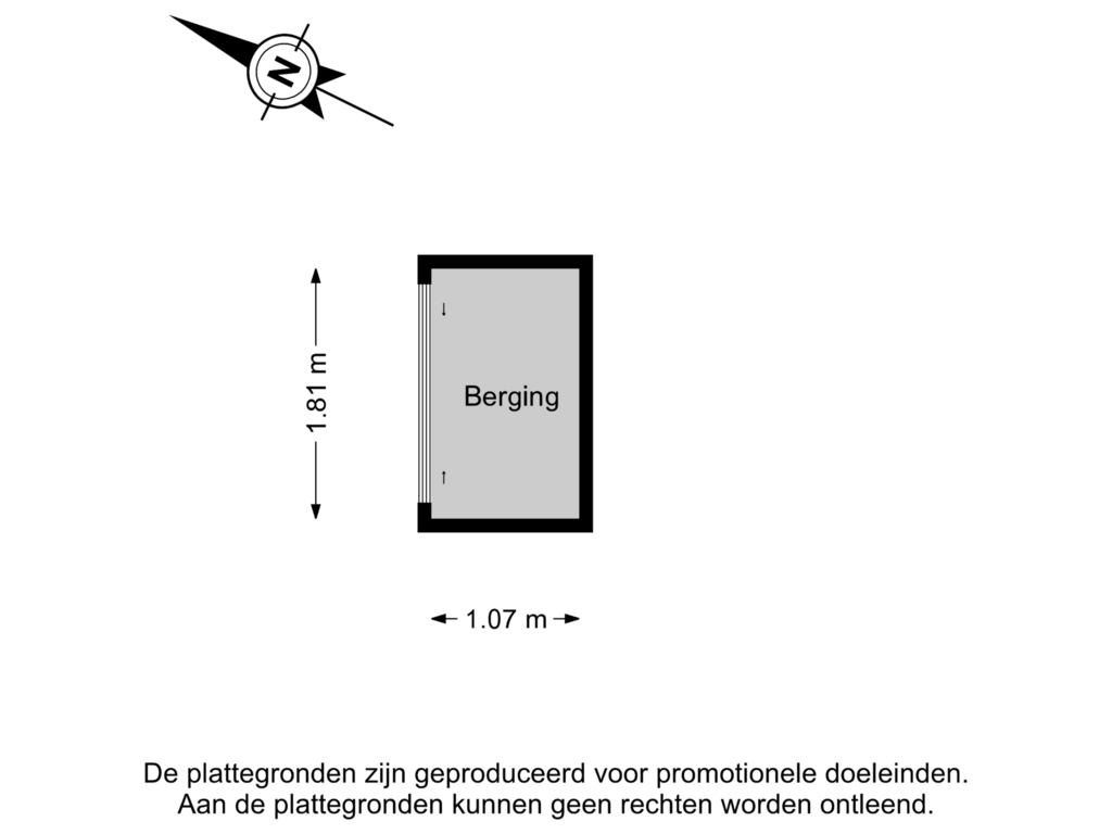 Bekijk plattegrond van Berging van Goereesestraat 11-A