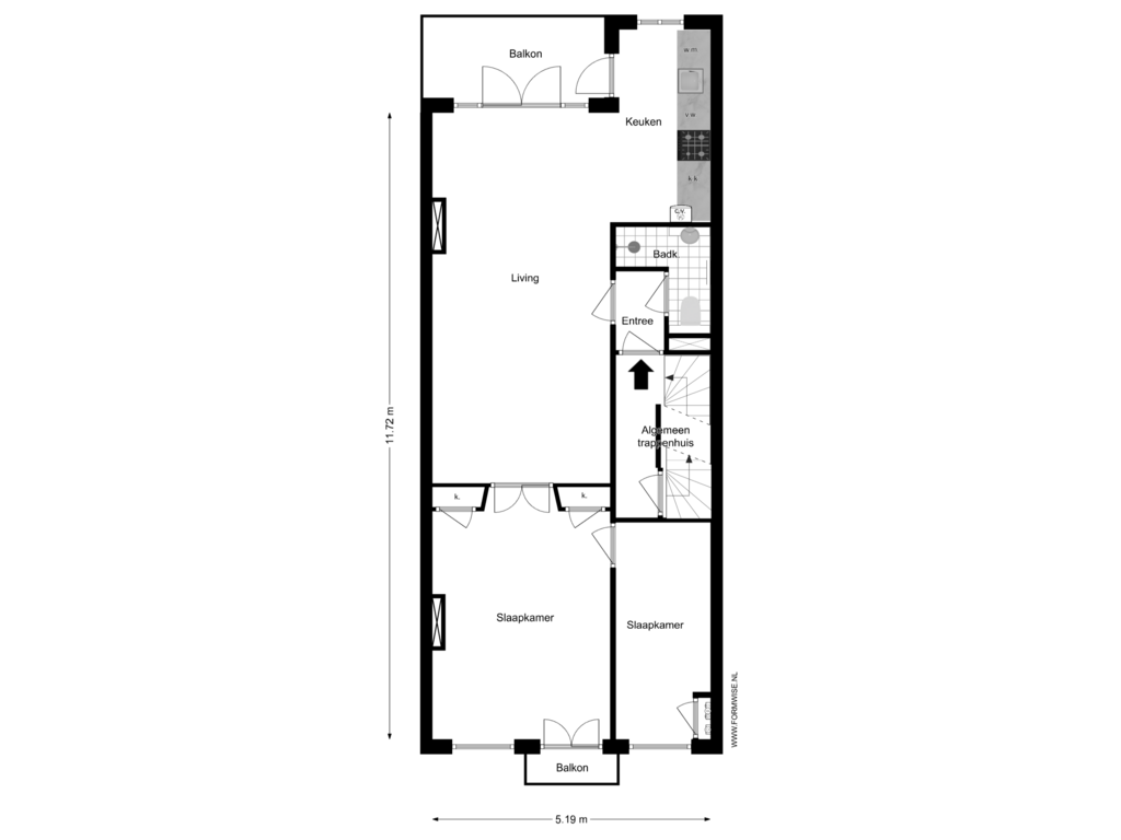 Bekijk plattegrond van First floor van Rustenburgerstraat 369-2