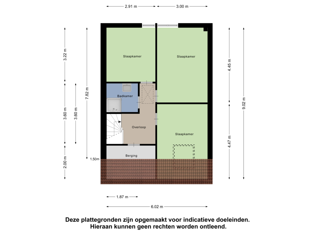 View floorplan of Eerste Verdieping of Korenbloemstraat 12