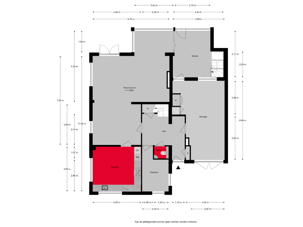 Bekijk plattegrond van Begane grond van Roemer 37