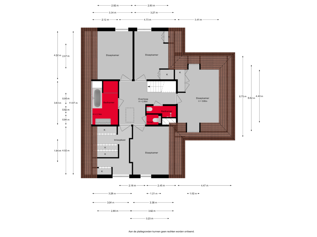 Bekijk plattegrond van 1e verdieping van Roemer 37