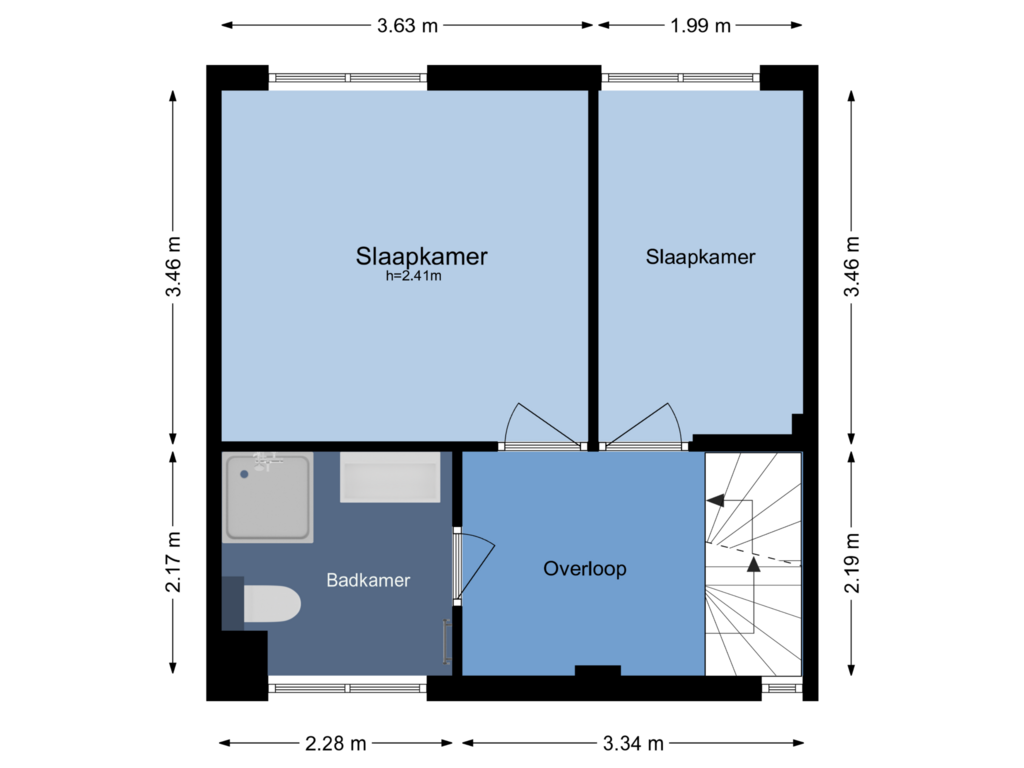 Bekijk plattegrond van 1e van Kieftentuin 30