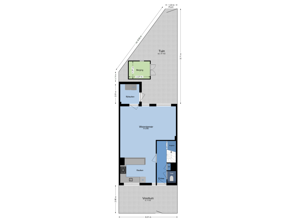 Bekijk plattegrond van perceel van Kieftentuin 30