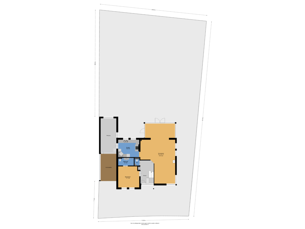 View floorplan of Begane Grond Met Kavel of Spijkerboor 51