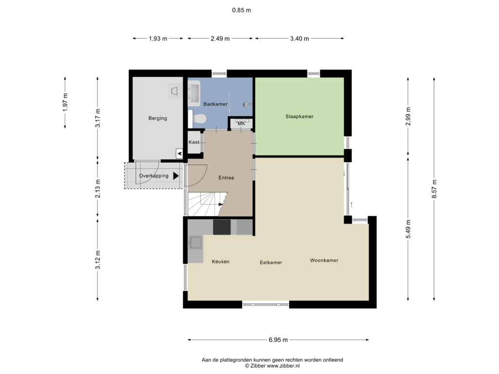 Bekijk plattegrond van Begane Grond van Hof van Zeeland 96