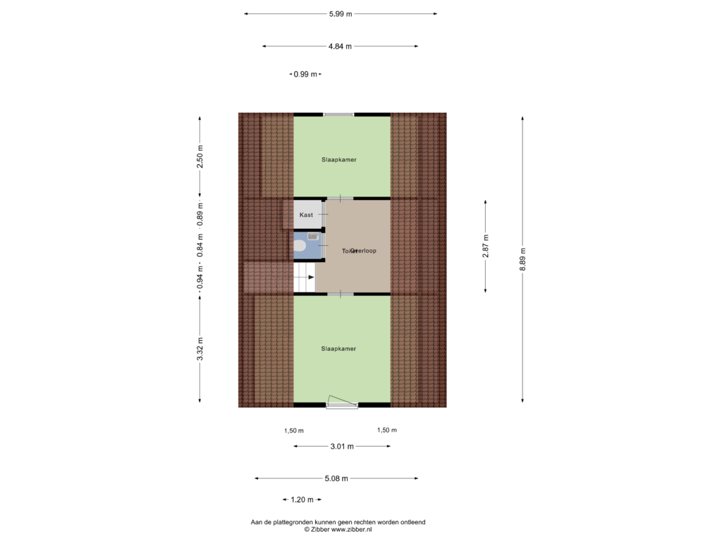 Bekijk plattegrond van Eerste Verdieping van Hof van Zeeland 96