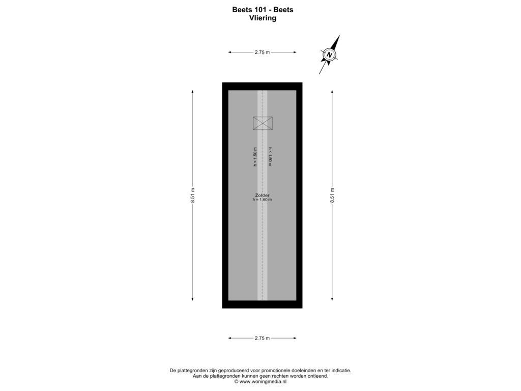 Bekijk plattegrond van Vliering van Beets 101