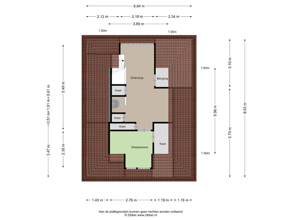 View floorplan of Tweede Verdieping of Julianastraat 58