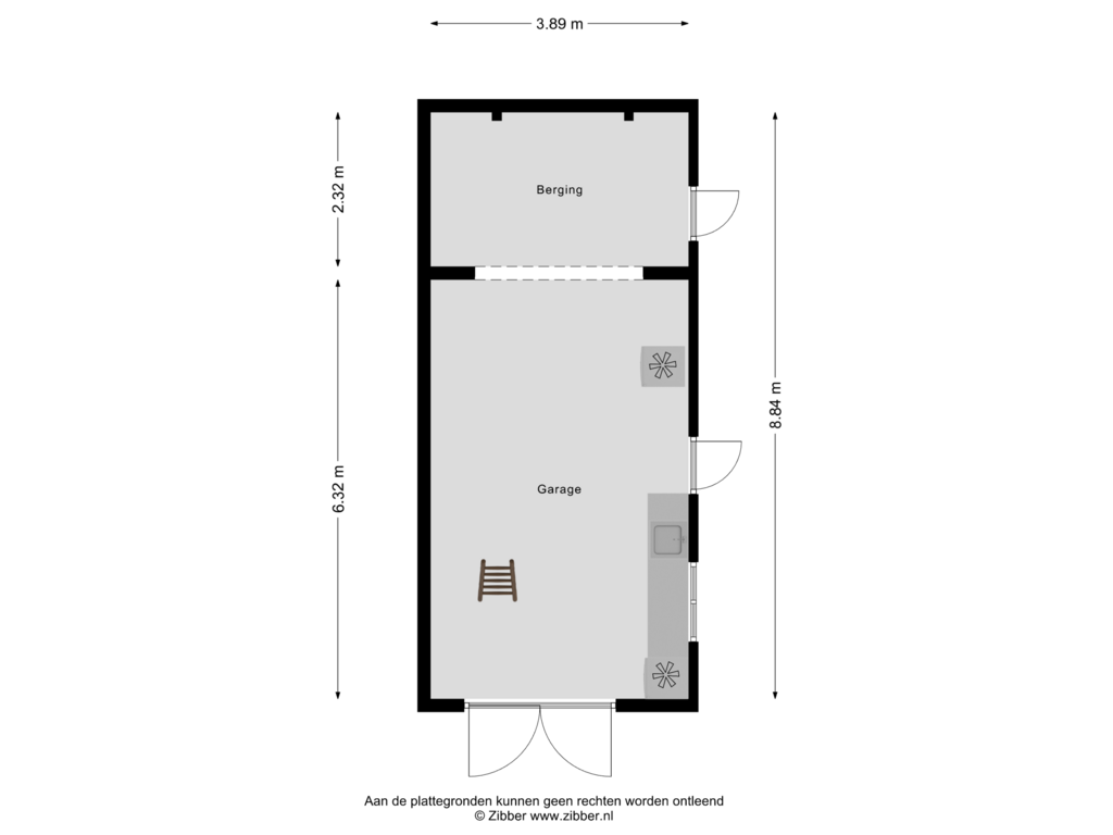 View floorplan of Garage of Julianastraat 58