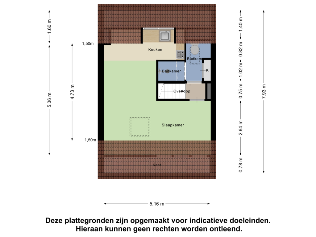 Bekijk plattegrond van Tweede Verdieping van Prins Bernhardstraat 35