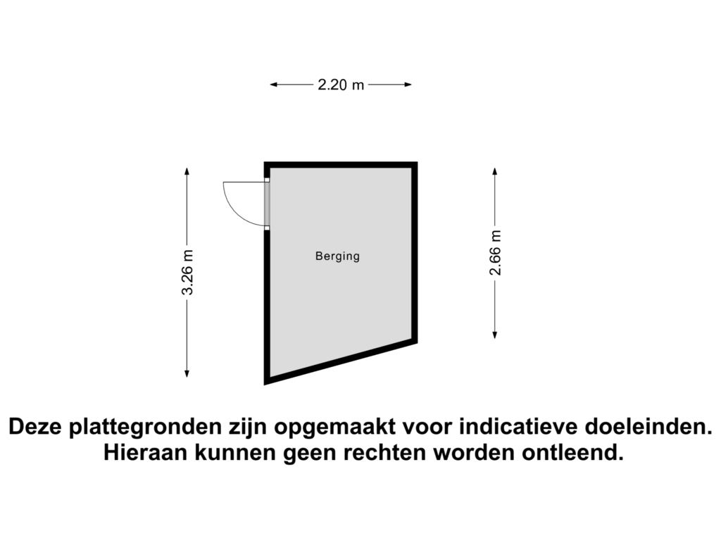 Bekijk plattegrond van Berging van Prins Bernhardstraat 35