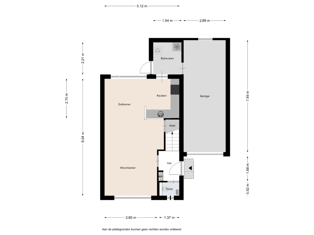 Bekijk plattegrond van Begane Grond van Oomskinderenstraat 3