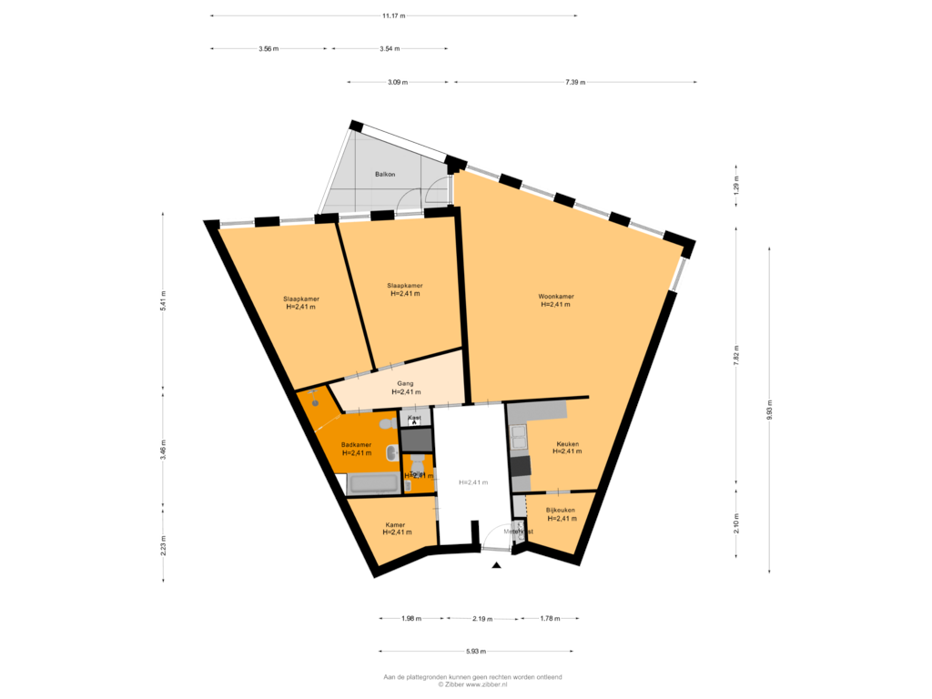 Bekijk plattegrond van Appartement van Het Avontuur 3