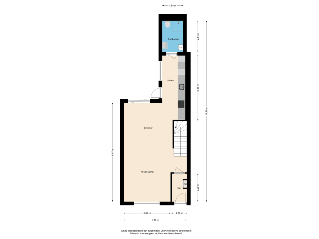 Bekijk plattegrond van Begane Grond van Grote Houtweg 66