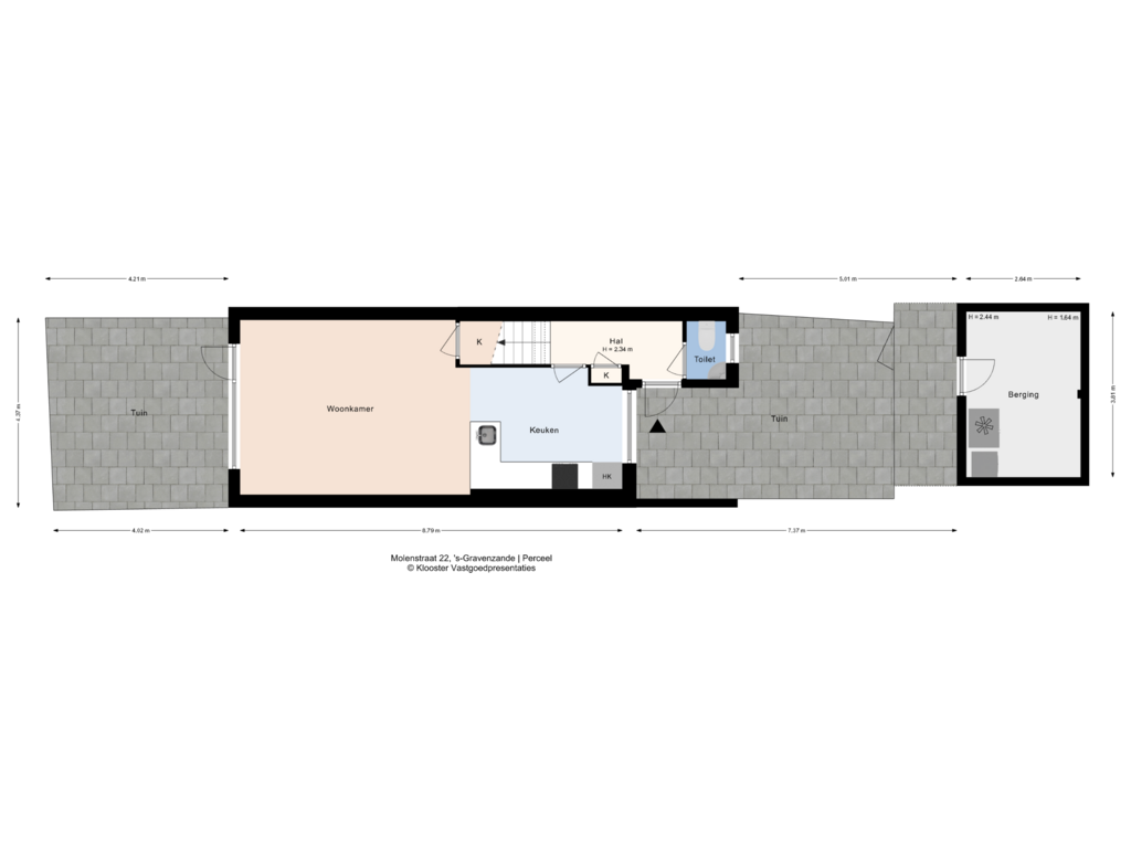 Bekijk plattegrond van Perceel van Molenstraat 22