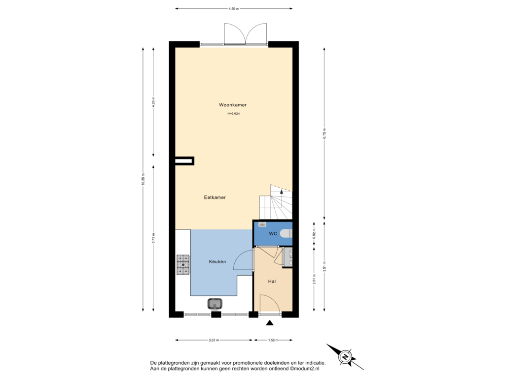 Bekijk plattegrond van Begane Grond van Wolterbeekstraat 28