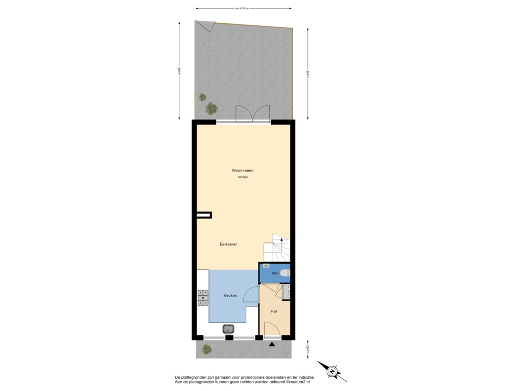 View floorplan of Perceel of Wolterbeekstraat 28