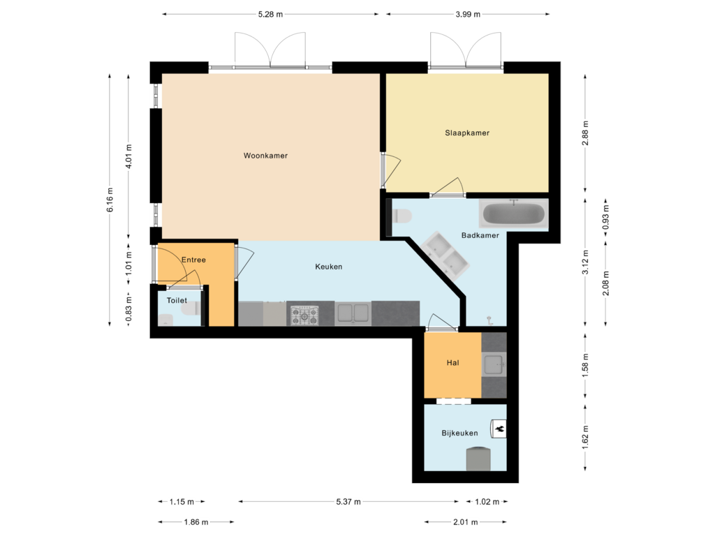 Bekijk plattegrond van Woning van Nijnselseweg 30