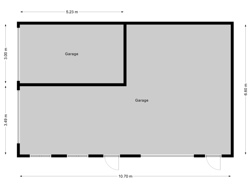 Bekijk plattegrond van Garage van Nijnselseweg 30