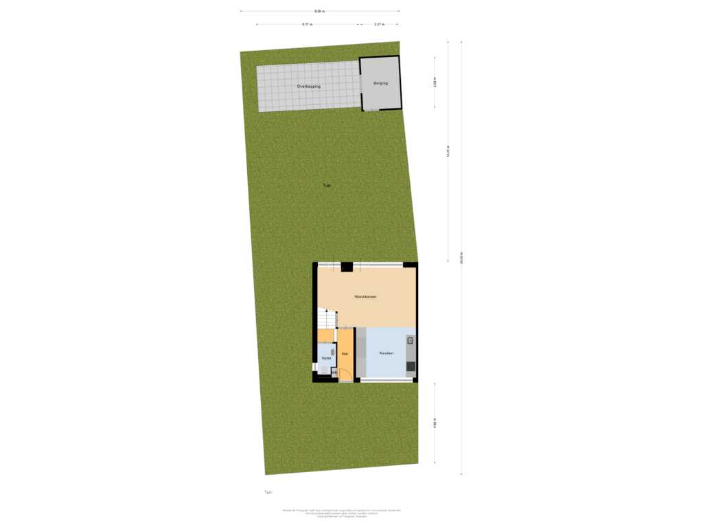 View floorplan of Tuin of Schulpweg 43