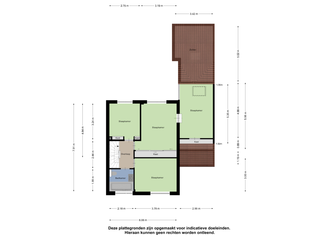 Bekijk plattegrond van Ereste  Verdieping van Botterstraat 10