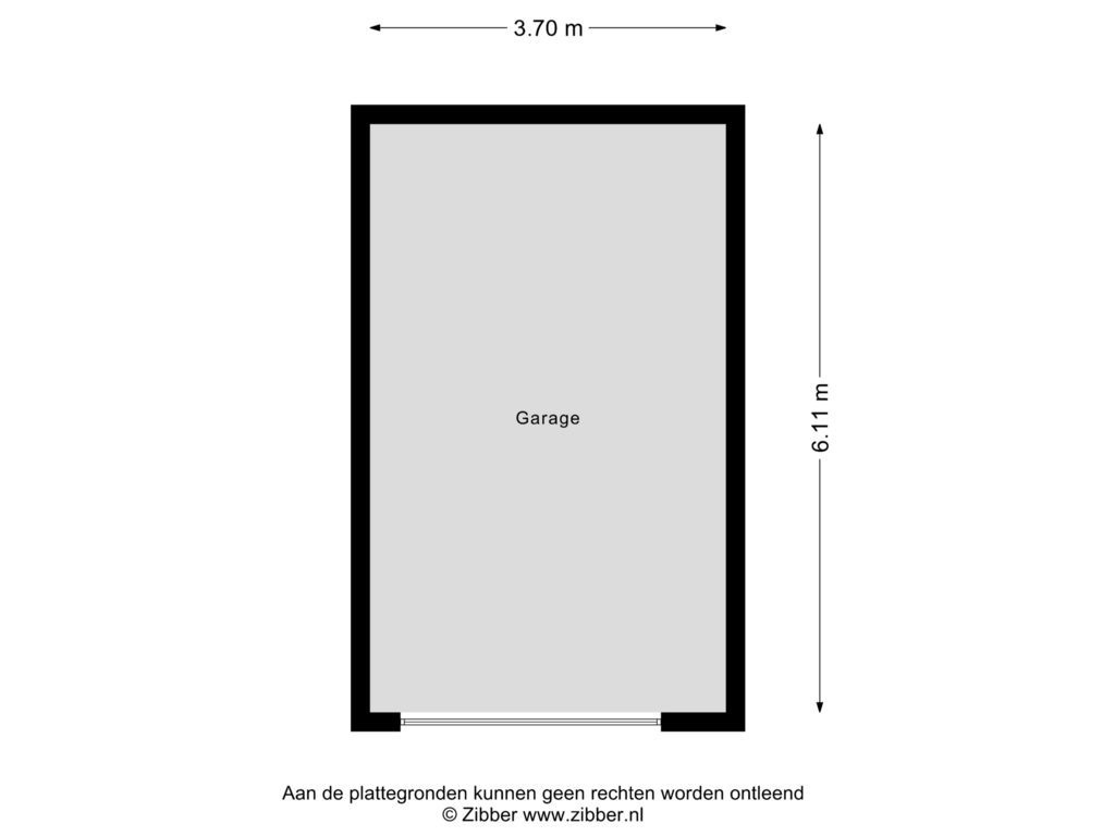 Bekijk plattegrond van Garage van Emmastraat 5-H