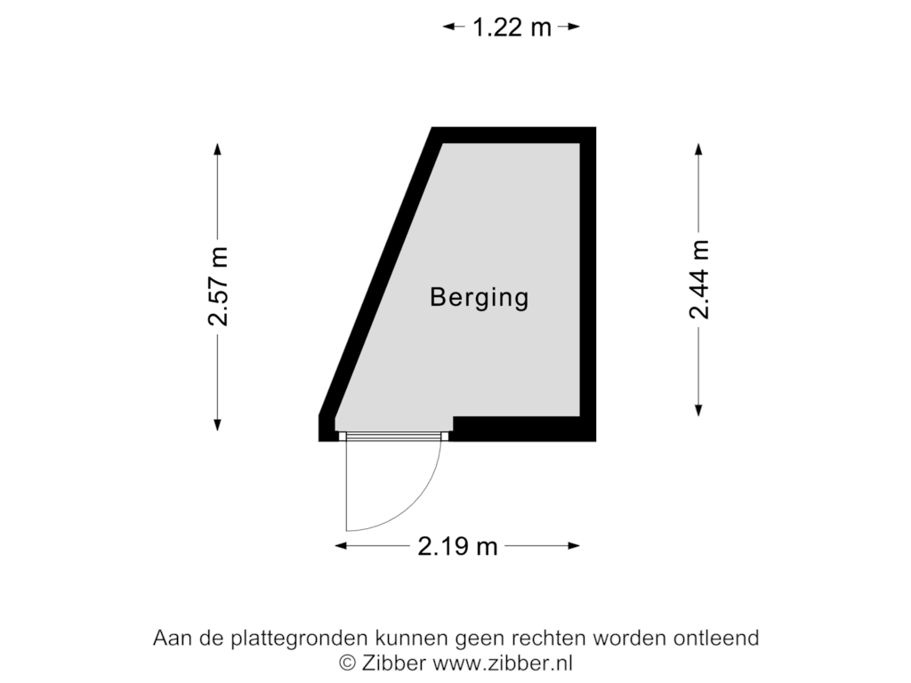 Bekijk plattegrond van Berging van Verzetsplein 12