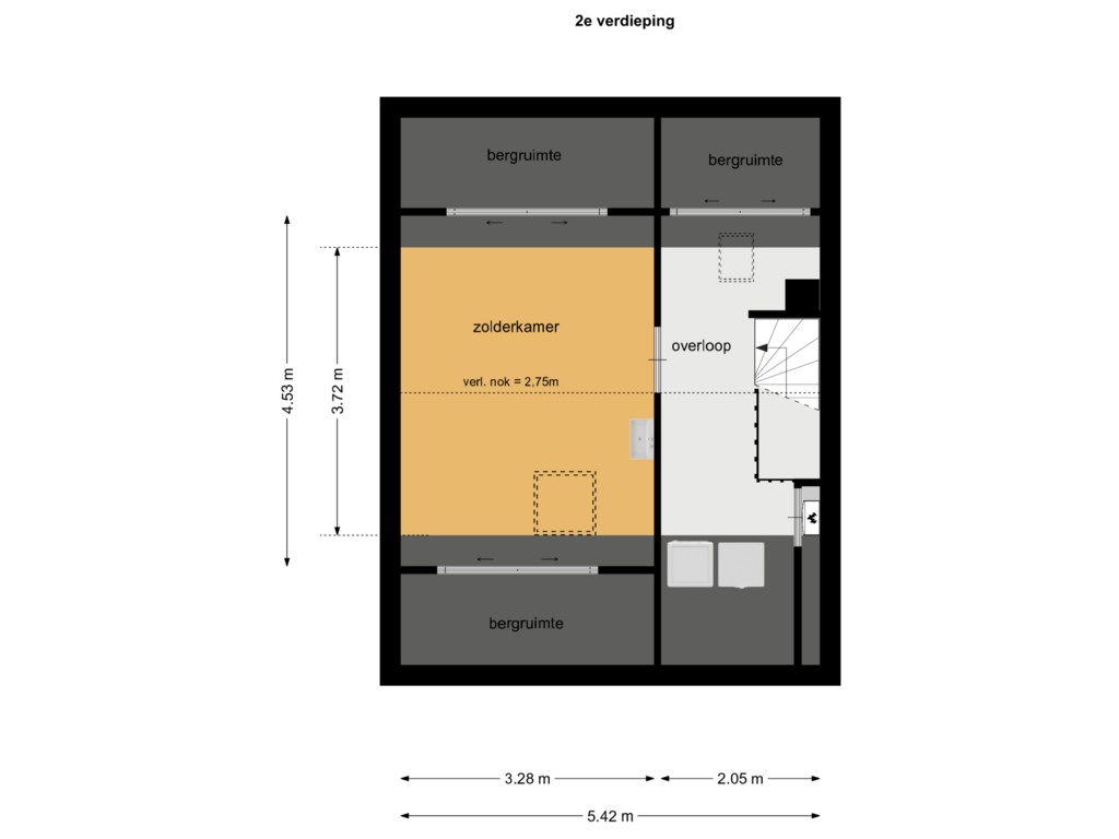 Bekijk plattegrond van 2e van Friesewal 57