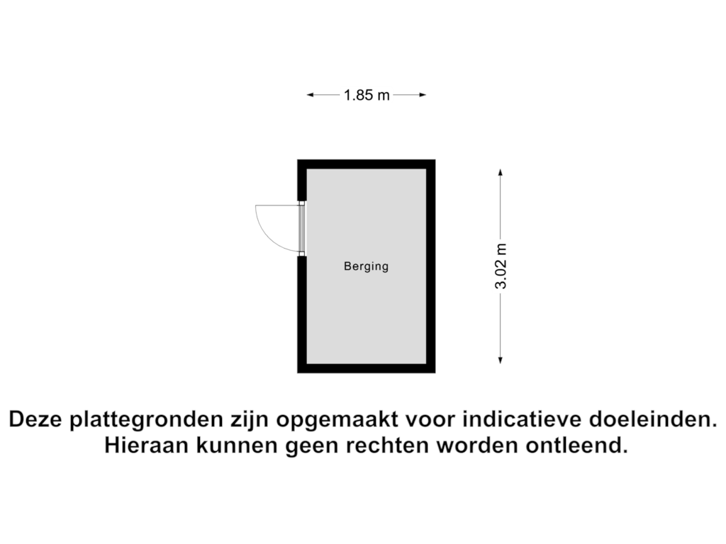 View floorplan of Berging of Koenraad Bothstraat 54