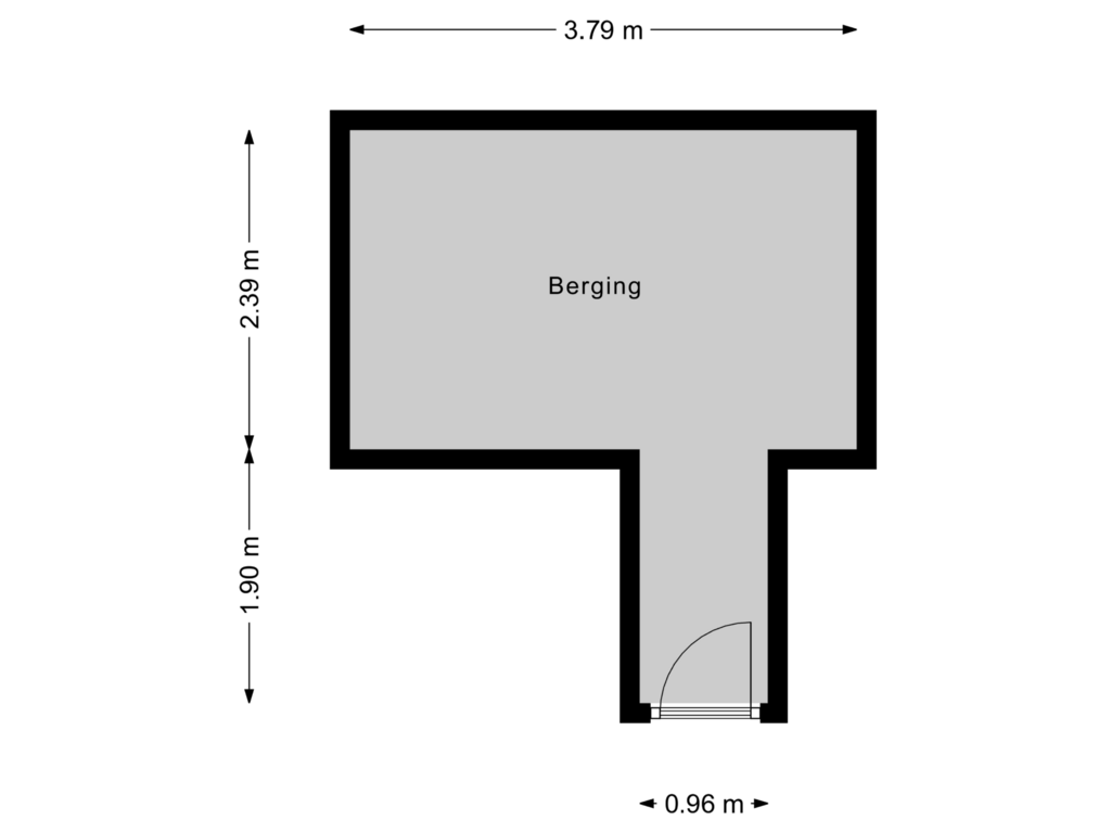 Bekijk plattegrond van Berging van Wamelstraat 116